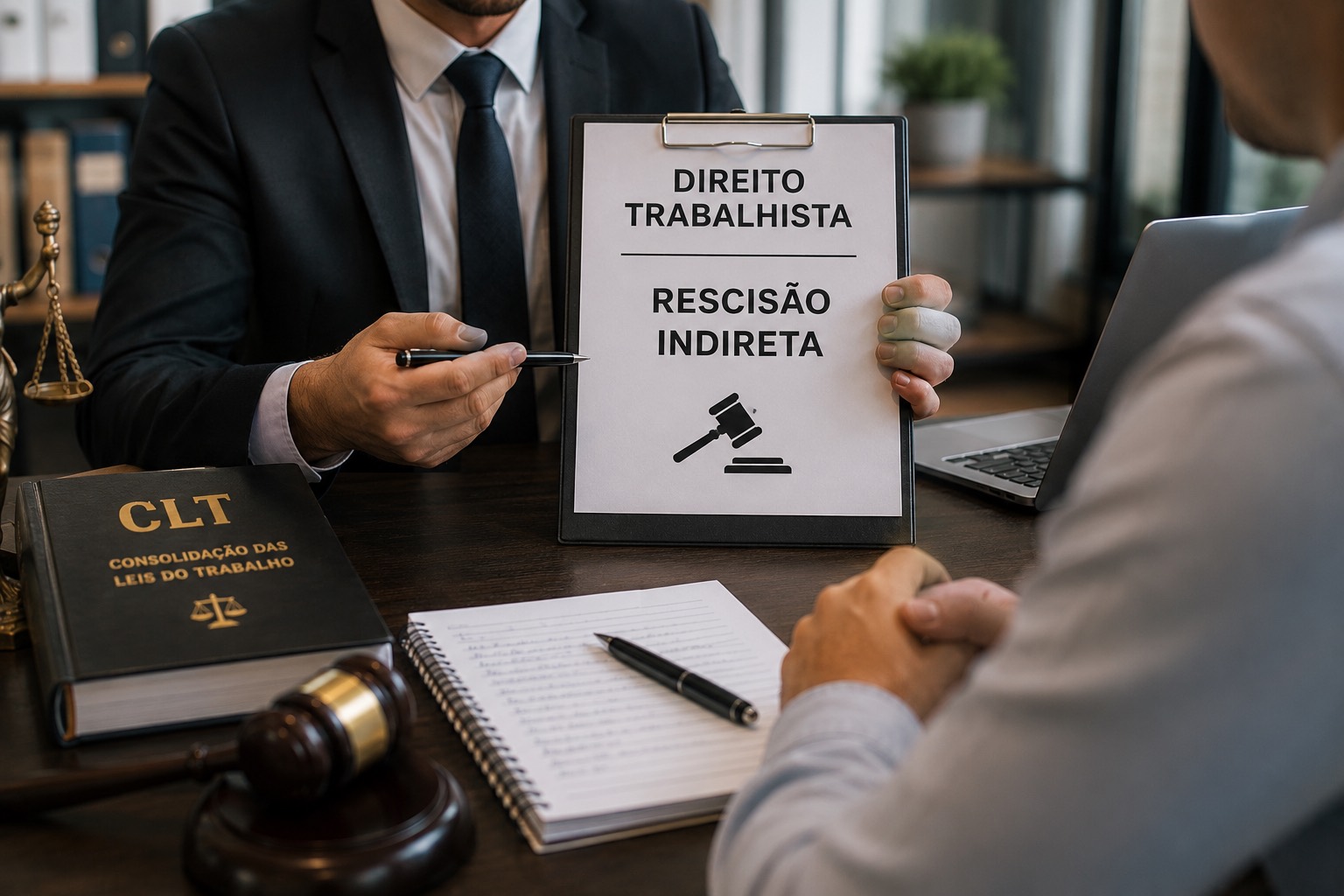 Advogado trabalhista em Goiânia, atuação em rescisão indireta